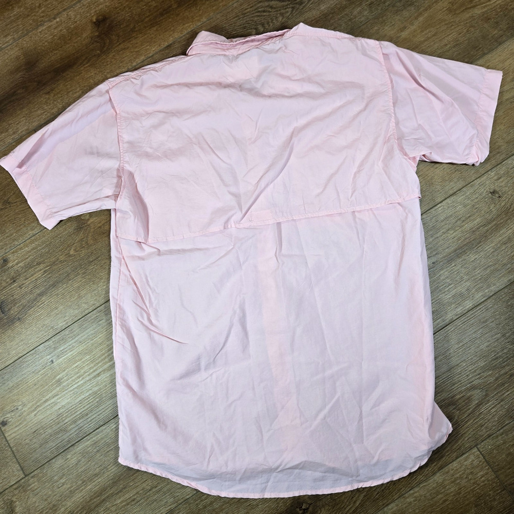 Spicy Tuna Fishing Shirt Mens L Pink Vented Button Up Nylon Angler Outdoors - Picture 7 of 8